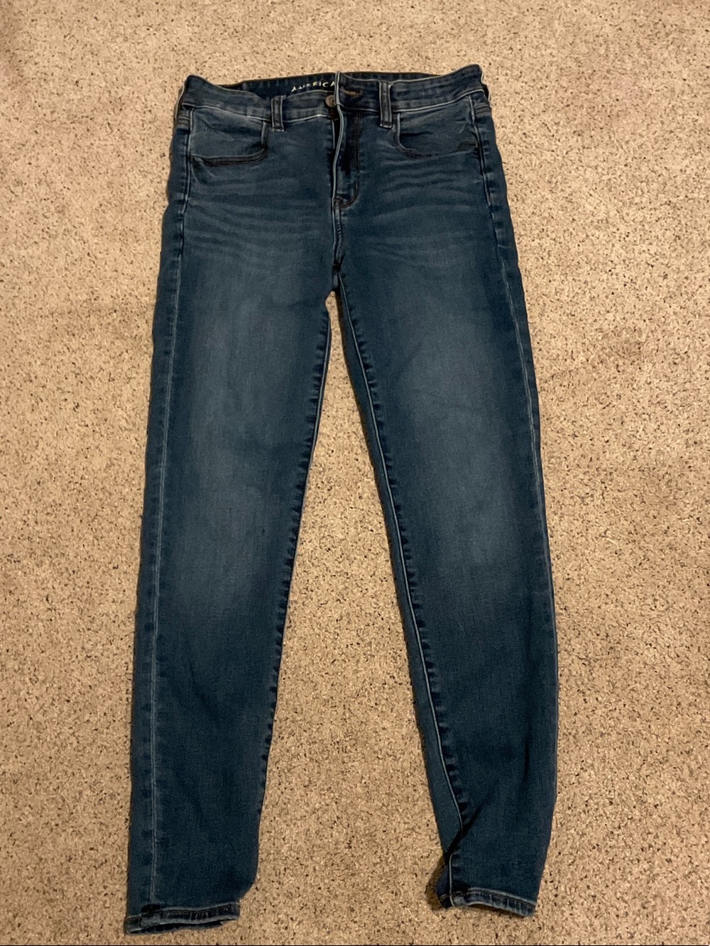 American Eagle Outfitters Dark Blue Skinny Jeans